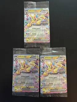 Lot of 3 Pokemon Prismatic Evolutions Jolteon ex 030/131 PROMO Sealed Stamped - Image 1