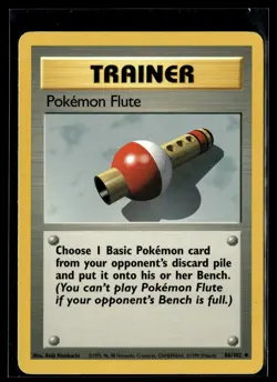 Pokemon TCG Base Set #086/102 Pokemon Flute HP - Image 1