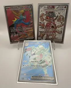 PARADOX RIFT ULTRA RARE LOT - ROARING MOON EX/HOOPA EX/GOLISOPOD EX 229/226/221 - Image 1
