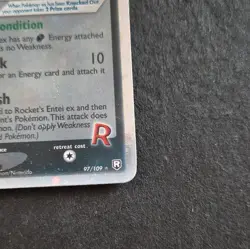 Pokemon Rocket's Entei ex 97/109 Holo Rare LP/NM EX Team Rocket Returns 2004 - Image 5