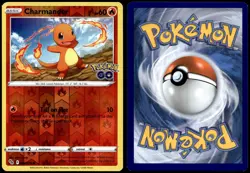 Charmander 008/078 Common Pokemon GO Pokemon Reverse Holo Near Mint - Image 1