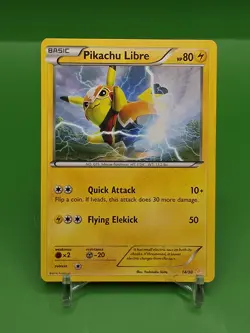 Pikachu Libre Pokemon 14/30 XY Trainer Kit 2016 Basic - Image 1