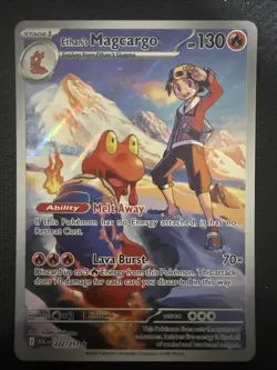 Ethan's Magcargo 222/217 Illustration Rare Ascended Heroes Pokemon Holo NM - Image 1