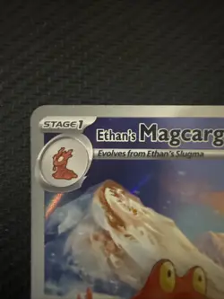 Ethan's Magcargo 222/217 Illustration Rare Ascended Heroes Pokemon Holo NM - Image 2
