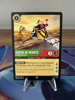 Disney Lorcana - Queen of Hearts 105/204 - Reign of Jafar - Super Rare - Regular - Image 1