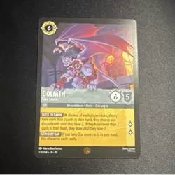 Disney Lorcana The First Chapter Goliath 173/204 Foil Legendary ENG - Image 1