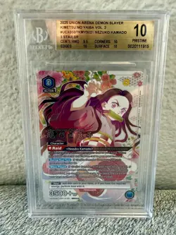 BGS 10 Pristine POP 7 2025 Nezuko Kamado SR 3 * Union Arena Demon Slayer Vol.2 - Image 1