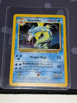 Gyarados 1999 Original Rare Holographic Pokemon Card #6/102 - Image 1