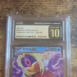 2023 Pokemon Korean Jynx CGC Graded Pristine 10 Card 151 Set 124/165 PSA BGS TCG - Image 4