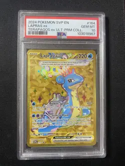 2024 Pokemon Lapras ex #164 Sv: Scarlet & Violet Promo Cards Holo PSA 10 - Image 1