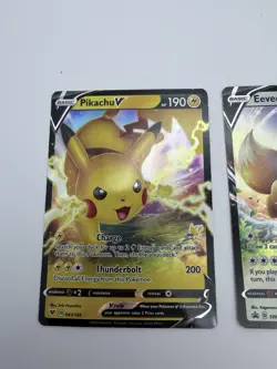 Pokemon Cards Bundle Eevee V Eevee Stamp Pikachu V Cinderace V Ultra Rare - Image 3