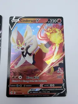Pokemon Cards Bundle Eevee V Eevee Stamp Pikachu V Cinderace V Ultra Rare - Image 5
