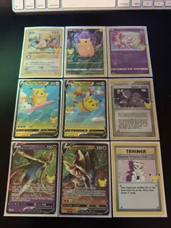 Pokemon 25th Anniversary Celebrations Lot 24 Card w/ Tin And Coin Look! NM 📈🔥2 - Image 3