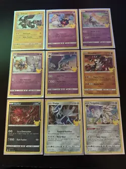 Pokemon 25th Anniversary Celebrations Lot 24 Card w/ Tin And Coin Look! NM 📈🔥2 - Image 4