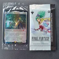 MTG Cloud Midgar Mercenary Promo Card w/ Collector Booster Sample & Game Code - Image 1
