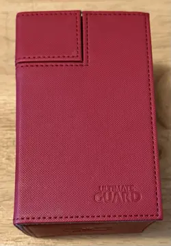 Ultimate Guard Flip’n’Tray 80+ Xenoskin Red Deck Box MTG Case Used - Image 1