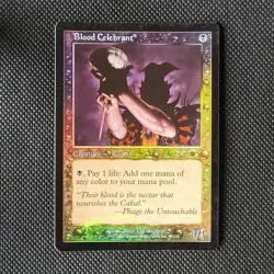 Wizards MTG Blood Celebrant Foil Creature Cleric Uncommon Onslaught 2002 - Image 1