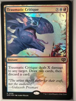 Traumatic Critique Foil R Secrets of Strixhaven 239 LP - Image 1