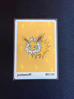 Justasniff (Jolteon) 135 - Gen 1 Pookiemoot Fan Art - Pokemon - Image 1