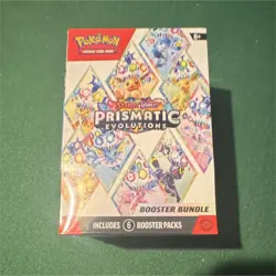 Pokemon Scarlet & Violet Prismatic Evolutions Booster Bundle 6 Packs - Image 1