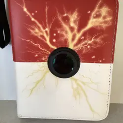 Pokemon Card BINDER FOR POKEMON CARDS 9.5 X 7 EUC! HOLDS 440 CARDS Collector - Image 2