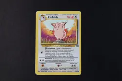 Clefable 17/64 Non Holo Rare Pokemon TCG Card Vintage Jungle 1999 Moderate Play - Image 1