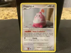 Pokemon TCG Happiny Pop Series 8 014/017 Regular Common English Card 2008 - Image 1