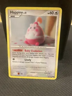 Pokemon TCG Happiny Pop Series 8 014/017 Regular Common English Card 2008 - Image 2