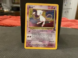 SWIRL HOLO Moderately Played Pokemon TCG Mew Promo 9 Holo English 2000 WOTC - Image 1