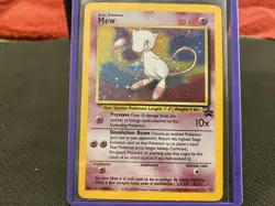 SWIRL HOLO Moderately Played Pokemon TCG Mew Promo 9 Holo English 2000 WOTC - Image 5