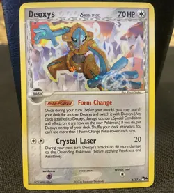 LIGHTLY PLAYED Pokemon TCG Deoxys Delta Species POP Series 4 2/17 Holo Rare 2006 - Image 1