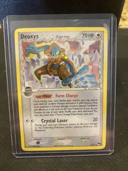 LIGHTLY PLAYED Pokemon TCG Deoxys Delta Species POP Series 4 2/17 Holo Rare 2006 - Image 3