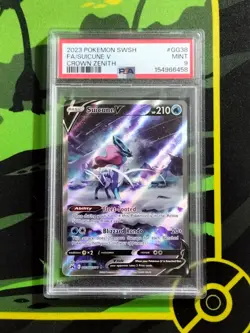 Suicune V GG38/GG70 Ultra Rare PSA 9 Pokemon TCG Crown Zenith English - Image 3