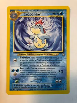 Pokemon [SPANISH] Croconaw 31/111 Neo Genesis Uncommon NM - Image 1