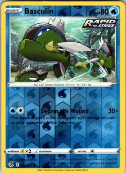 Basculin 070/264 Fusion Strike Pokemon Reverse Holo Near Mint - Image 1