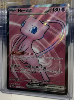 Pokemon TCG Mew ex 193/165 Scarlet & Violet 151 Ultra Rare Full Art Holo 180 EN - Image 1