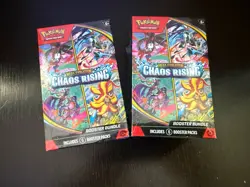 Chaos Rising 2X Pokemon Booster Bundle Lot of 2 x 6-packs IN-HAND READY - Image 1