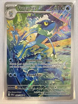 Frogadier IR Pokemon ME04 Chaos Rising Illustration Rare 089/086 Near Mint TCG - Image 1
