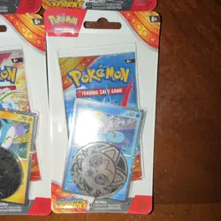 6 Pokemon Scarlet & Violet Surging Sparks Booster Packs and 1 Triple whammy Tin - Image 4