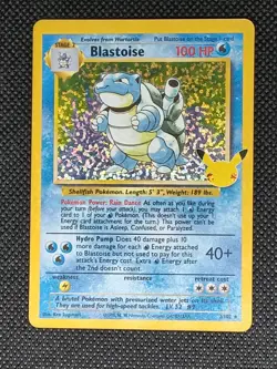 Pokemon TCG Blastoise Celebrations: Classic Collection 2/102 Holo Holo Rare - Image 2
