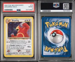2001 Pokemon Neo Discovery Ursaring Holo Rare #15 PSA 2 - Image 1