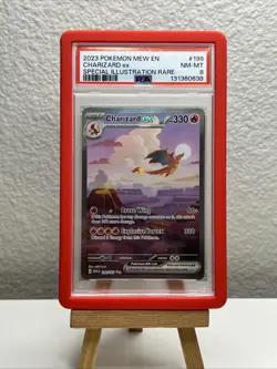 2023 Pokemon 151 Charizard ex SIR Alt Art 199/165 EN PSA 8 With Graded Guard - Image 1