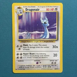Vintage Pokemon Non-holo Rare Dragonair 18/102 Base Set WotC 1999 - Image 1