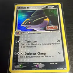 2007 Pokemon Sharpedo 38/108 - EX Power Keepers Stamped - Holo Foil - Image 1
