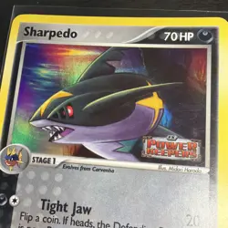 2007 Pokemon Sharpedo 38/108 - EX Power Keepers Stamped - Holo Foil - Image 2