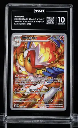 Pokemon TCG Infernape Twilight Masquerade Illustration Rare TAG 10 - Image 1