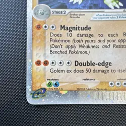 Pokemon Golem ex 91/97 EX Dragon 2003 Stage 2 160 HP Ultra Rare Holo English - Image 4