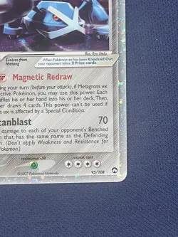 Pokemon Metagross ex 95/108 EX Power Keepers Holo 2007 Stage 2 HP 150 English - Image 3