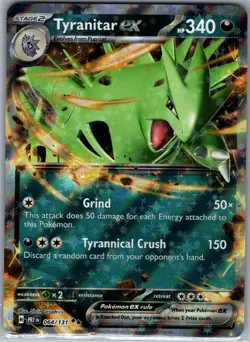 Tyranitar ex 064/131 - Pokemon SV: Prismatic Evolutions - Double Rare (NM) - Image 1