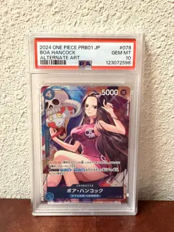 Boa Hancock OP01-078 - Japanese One Piece PRB01 Alt Art - PSA 10 - Image 1